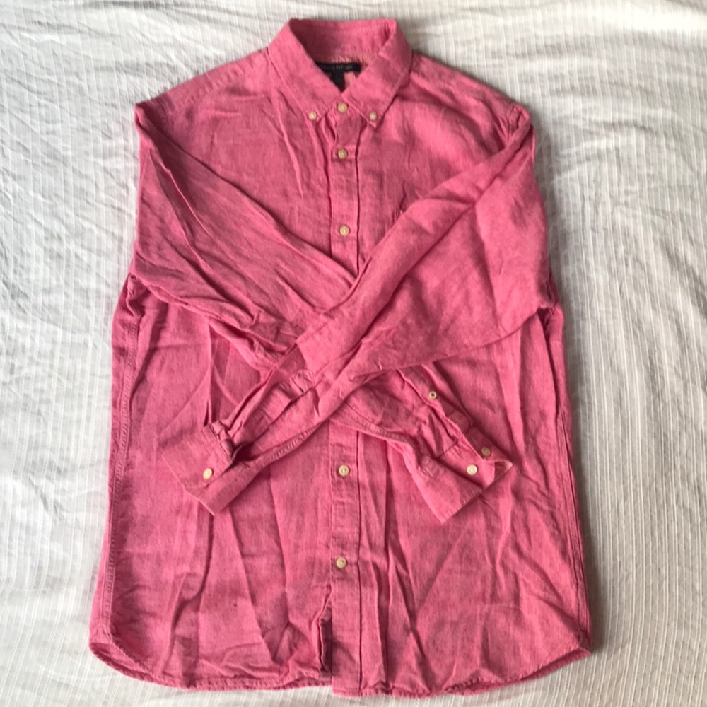 Banana Republic Pink Men’s Button Up Long Sleeve